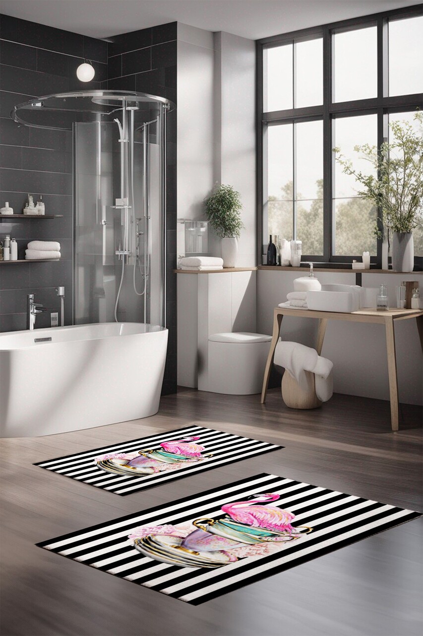 Set covorase de baie, L'essentiel Maison, CT-5362, Multicolor - imagine 4